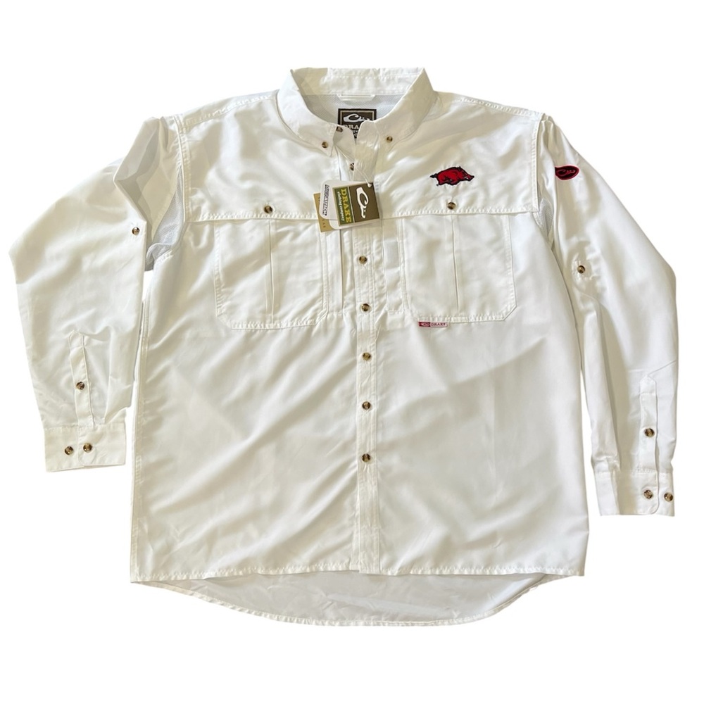 Drake Clothing Company Wingshooter Arkansas Razorbacks Long Sleeve Size XL NWT